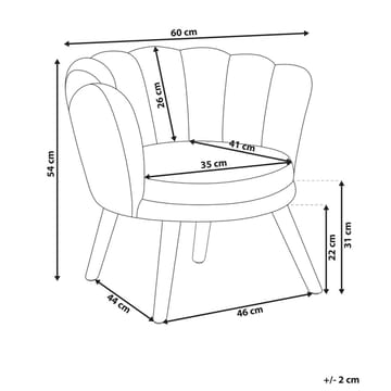 Fåtölj Halby - Beige, ljust trä - Möbler - Fåtölj & stolar - Fåtölj - Howard fåtölj