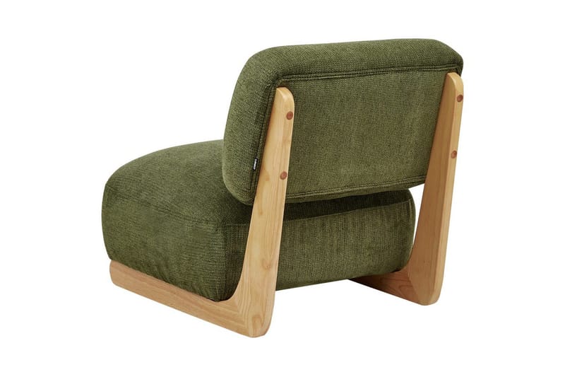 Fåtölj Kokkola - Grönt, ljust trä - Möbler - Fåtölj & stolar - Fåtölj