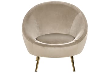 Fåtölj Langa - Beige, guld - Möbler - Fåtölj & stolar - Fåtölj - Howard fåtölj