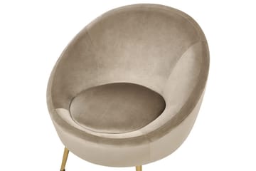 Fåtölj Langa - Beige, guld - Möbler - Fåtölj & stolar - Fåtölj - Howard fåtölj