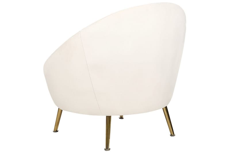 Fåtölj Langa - Vitt, guld - Möbler - Fåtölj & stolar - Fåtölj - Howard fåtölj