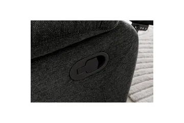 Fåtölj Lannilis Antracit, Tyg/Trä/Metall, Manuell vilstol - Antracit, Tyg/Trä/Metall, Manuell vilstol - Möbler - Fåtölj & stolar - Fåtölj - Biofåtölj & reclinerfåtölj