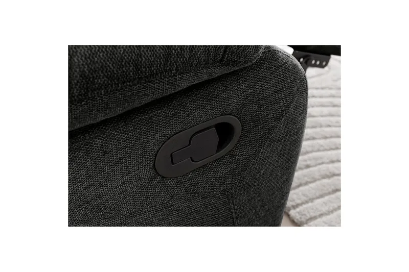 Fåtölj Lannilis Antracit, Tyg/Trä/Metall, Manuell vilstol - Antracit, Tyg/Trä/Metall, Manuell vilstol - Möbler - Fåtölj & stolar - Fåtölj - Biofåtölj & reclinerfåtölj