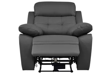 Fåtölj Lannilis Grå, PU/trä/metall, Elektrisk vilstol - Grå, PU/trä/metall, Elektrisk vilstol - Möbler - Fåtölj & stolar - Fåtölj - Biofåtölj & reclinerfåtölj