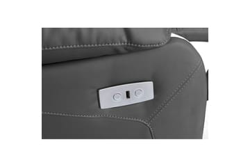 Fåtölj Lannilis Grå, PU/trä/metall, Elektrisk vilstol - Grå, PU/trä/metall, Elektrisk vilstol - Möbler - Fåtölj & stolar - Fåtölj - Biofåtölj & reclinerfåtölj