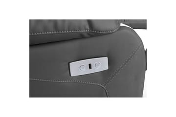 Fåtölj Lannilis Grå, PU/trä/metall, Elektrisk vilstol - Grå, PU/trä/metall, Elektrisk vilstol - Möbler - Fåtölj & stolar - Fåtölj - Biofåtölj & reclinerfåtölj