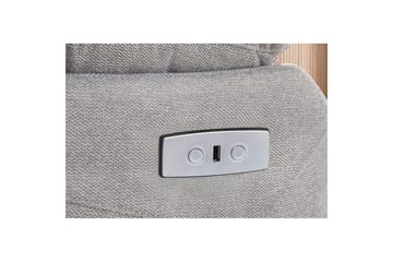 Fåtölj Lannilis Ljusgrå, Tyg/Trä/Metall, Elektrisk vilstol - Ljusgrå, Tyg/Trä/Metall, Elektrisk vilstol - Möbler - Fåtölj & stolar - Fåtölj - Biofåtölj & reclinerfåtölj