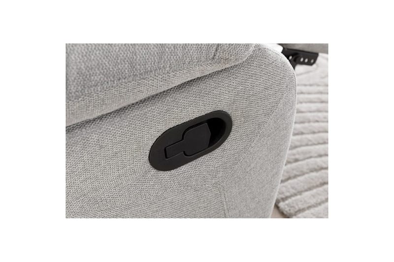 Fåtölj Lannilis Ljusgrå, Tyg/Trä/Metall, Manuell vilstol - Ljusgrå, Tyg/Trä/Metall, Manuell vilstol - Möbler - Fåtölj & stolar - Fåtölj - Biofåtölj & reclinerfåtölj