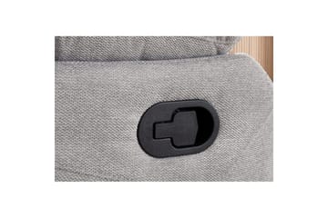 Fåtölj Lannilis Ljusgrå, Tyg/Trä/Metall, Manuell vilstol - Ljusgrå, Tyg/Trä/Metall, Manuell vilstol - Möbler - Fåtölj & stolar - Fåtölj - Biofåtölj & reclinerfåtölj