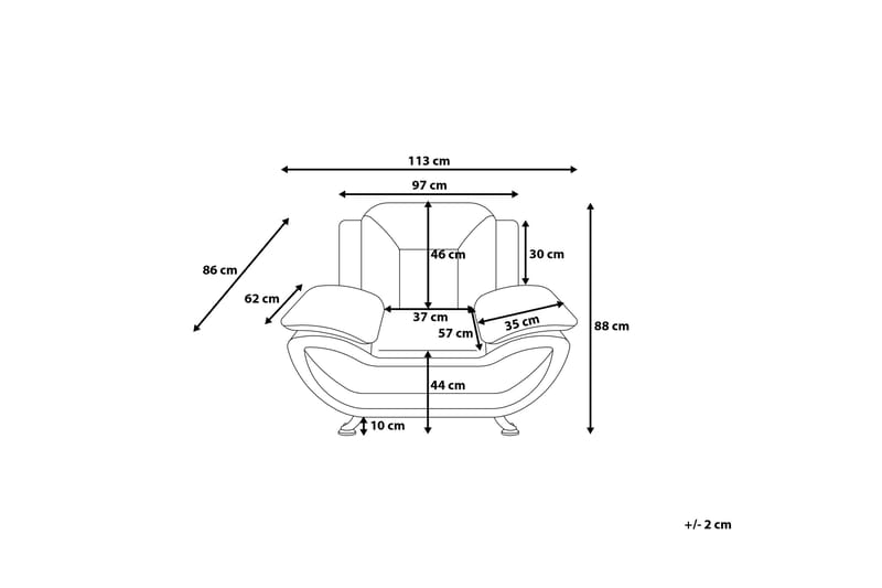Fåtölj Leira - Vit - Möbler - Fåtölj & stolar - Fåtölj