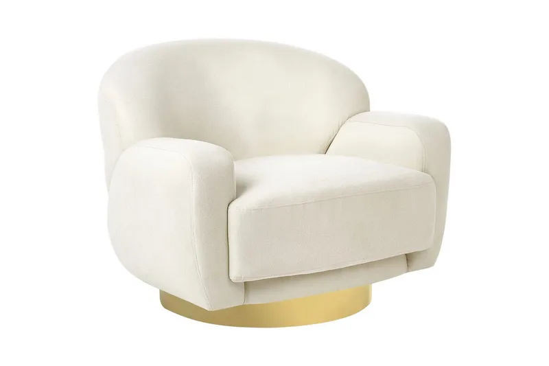 Fåtölj Lejre Beige/guld - Beige/guld - Möbler - Fåtölj & stolar - Fåtölj - Clubfåtölj