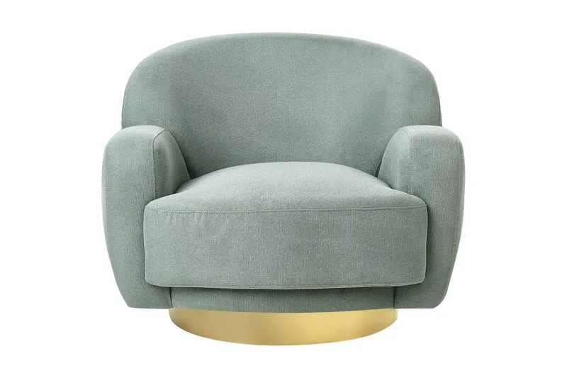 Fåtölj Lejre Grön/guld - Grön/guld - Möbler - Fåtölj & stolar - Fåtölj - Clubfåtölj