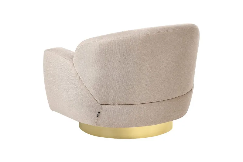 Fåtölj Lejre Taupe/guld - Taupe/guld - Möbler - Fåtölj & stolar - Fåtölj - Clubfåtölj