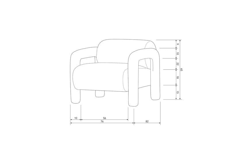 Fåtölj Lenny - Sand - Möbler - Fåtölj & stolar - Fåtölj