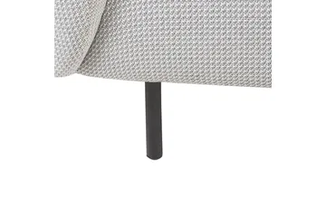 Fåtölj Loen - Vit, Svart/Polyester - Möbler - Fåtölj & stolar - Fåtölj - Clubfåtölj