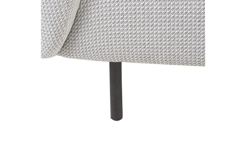 Fåtölj Loen - Vit, Svart/Polyester - Möbler - Fåtölj & stolar - Fåtölj - Clubfåtölj
