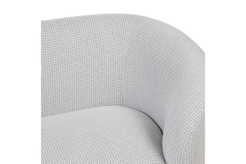 Fåtölj Loen - Vit, Svart/Polyester - Möbler - Fåtölj & stolar - Fåtölj - Clubfåtölj