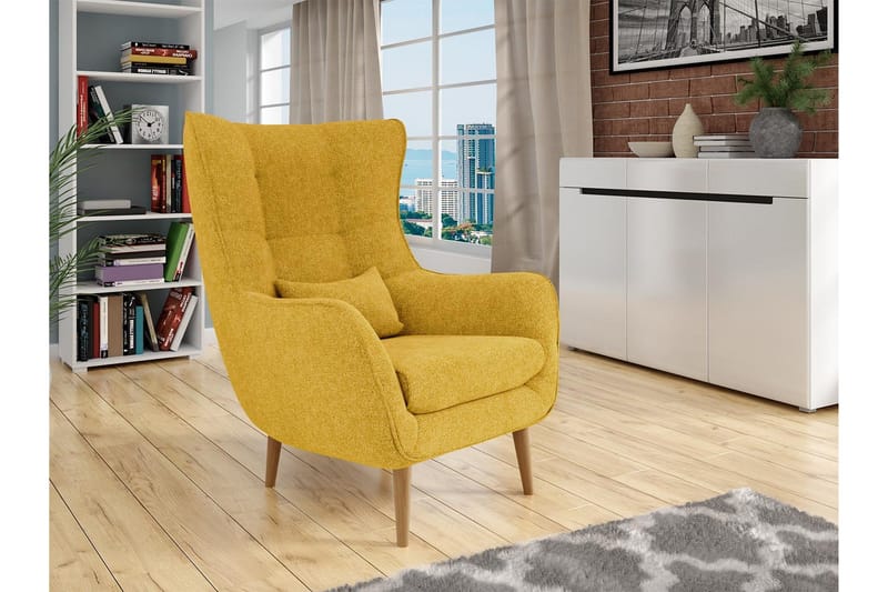 Fåtölj LORD - Gul - Möbler - Fåtölj & stolar - Fåtölj