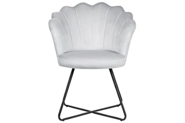 Fåtölj Lovelock - Grå, svart/Sammet - Möbler - Fåtölj & stolar - Fåtölj - Fåtölj utan armstöd