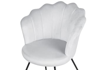 Fåtölj Lovelock - Grå, svart/Sammet - Möbler - Fåtölj & stolar - Fåtölj - Fåtölj utan armstöd