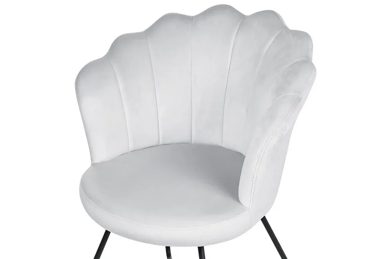 Fåtölj Lovelock - Grå, svart/Sammet - Möbler - Fåtölj & stolar - Fåtölj - Fåtölj utan armstöd