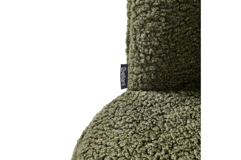 Fåtölj Lovelock - Mörkgrön, Svart/Bouclé - Möbler - Fåtölj & stolar - Fåtölj - Fåtölj utan armstöd