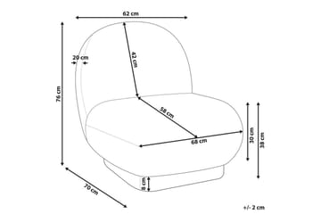 Fåtölj Loviisa - Beige, guld - Möbler - Fåtölj & stolar - Fåtölj - Fåtölj utan armstöd