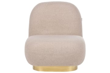 Fåtölj Loviisa - Beige, guld - Möbler - Fåtölj & stolar - Fåtölj - Fåtölj utan armstöd