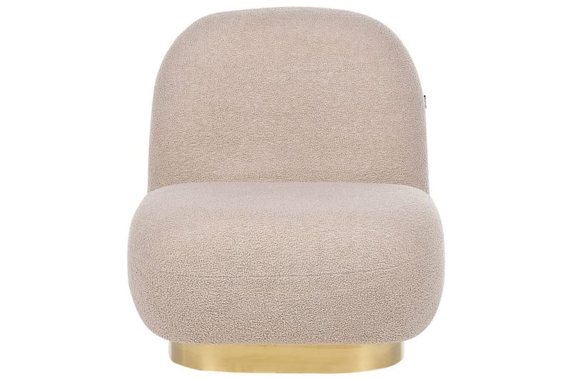 Fåtölj Loviisa - Beige, guld - Möbler - Fåtölj & stolar - Fåtölj - Fåtölj utan armstöd