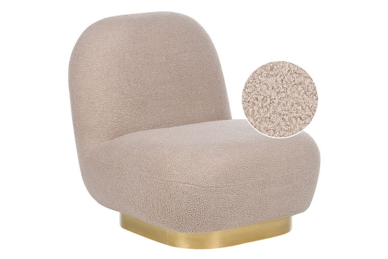 Fåtölj Loviisa, Beige, guld