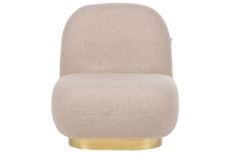 Fåtölj Loviisa - Beige, guld - Möbler - Fåtölj & stolar - Fåtölj - Fåtölj utan armstöd