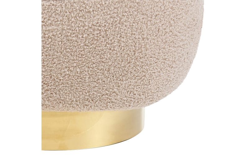 Fåtölj Loviisa - Beige, guld - Möbler - Fåtölj & stolar - Fåtölj - Fåtölj utan armstöd