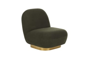 Fåtölj Loviisa - Grönt, guld - Möbler - Fåtölj & stolar - Fåtölj - Fåtölj utan armstöd