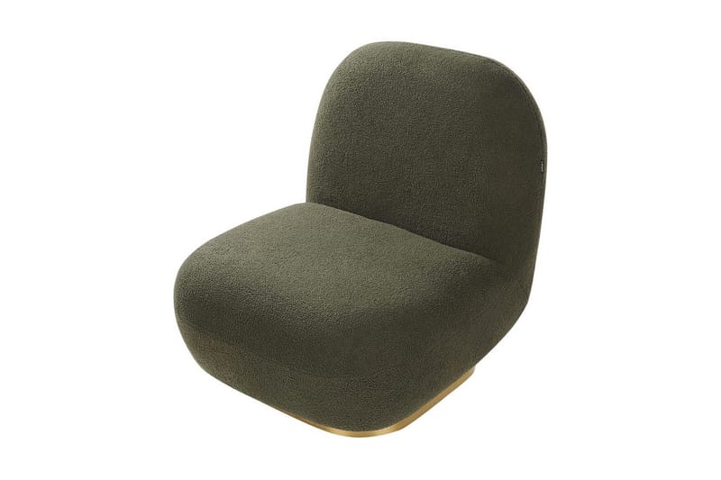 Fåtölj Loviisa - Grönt, guld - Möbler - Fåtölj & stolar - Fåtölj - Fåtölj utan armstöd