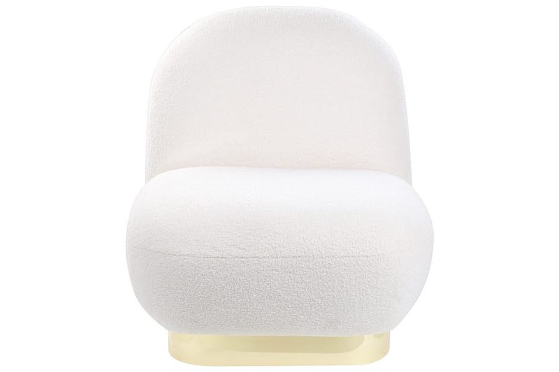 Fåtölj Loviisa - Vitt, guld - Möbler - Fåtölj & stolar - Fåtölj - Fåtölj utan armstöd