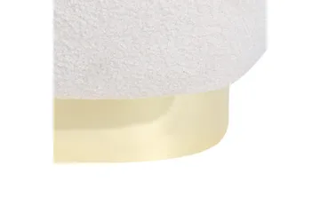 Fåtölj Loviisa - Vitt, guld - Möbler - Fåtölj & stolar - Fåtölj - Fåtölj utan armstöd