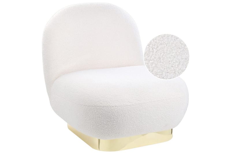 Fåtölj Loviisa, Vitt, guld
