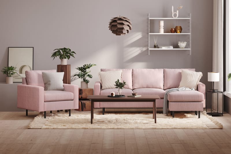 Fåtölj Malley - Rosa - Möbler - Fåtölj & stolar - Fåtölj