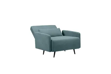 Fåtölj Mallory Petrol - Petrol - Möbler - Fåtölj & stolar - Fåtölj - Bäddfåtölj