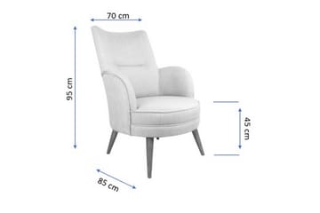 Fåtölj Mccalib med Armstöd - Beige - Möbler - Fåtölj & stolar - Fåtölj