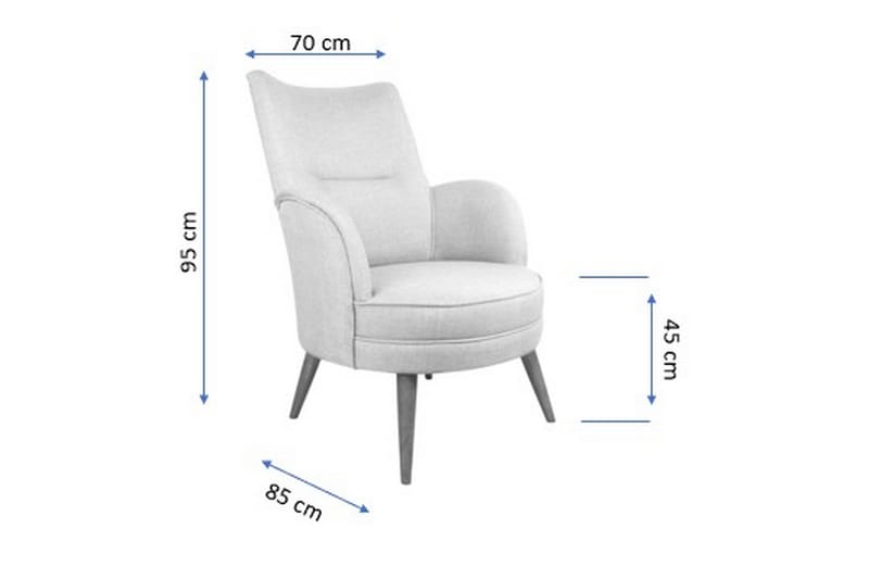 Fåtölj Mccalib med Armstöd - Beige - Möbler - Fåtölj & stolar - Fåtölj