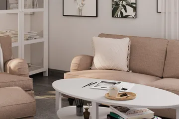 Howard Classic Fåtölj med Fotpall - Mörkbeige - Möbler - Fåtölj & stolar - Fåtölj - Howard fåtölj