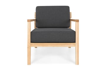 Fåtölj Melker - Ek|Mörkgrå - Möbler - Fåtölj & stolar - Fåtölj