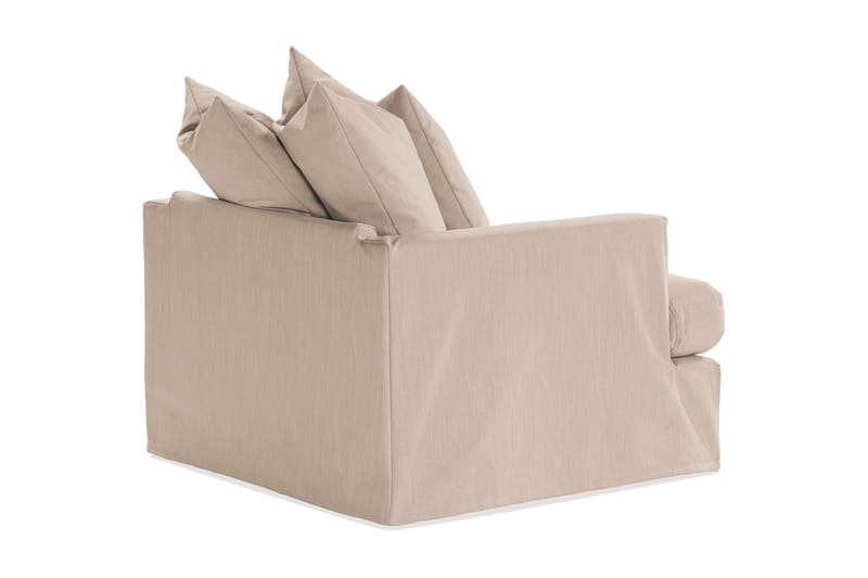 Fåtölj Menard Tvättbar & avtagbar klädsel - Beige - Möbler - Fåtölj & stolar - Fåtölj