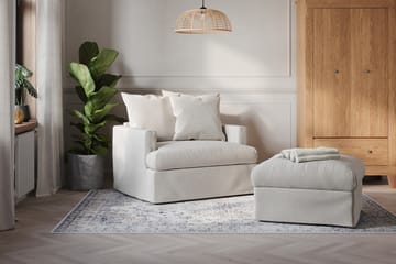 Fåtölj Menard Tvättbar & avtagbar klädsel - Beige - Möbler - Fåtölj & stolar - Fåtölj