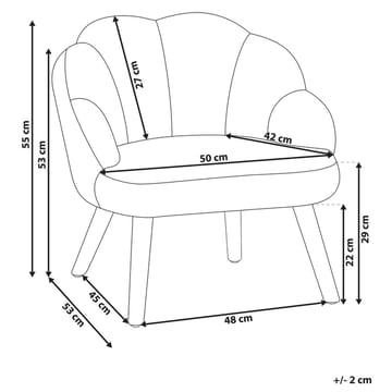 Fåtölj Miland - Rosa, ljust trä - Möbler - Fåtölj & stolar - Fåtölj - Fåtölj utan armstöd