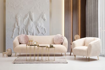 Fåtölj Moe - Beige - Möbler - Fåtölj & stolar - Fåtölj