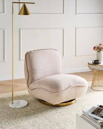 Fåtölj Muren - Beige - Möbler - Fåtölj & stolar - Fåtölj - Snurrfåtölj
