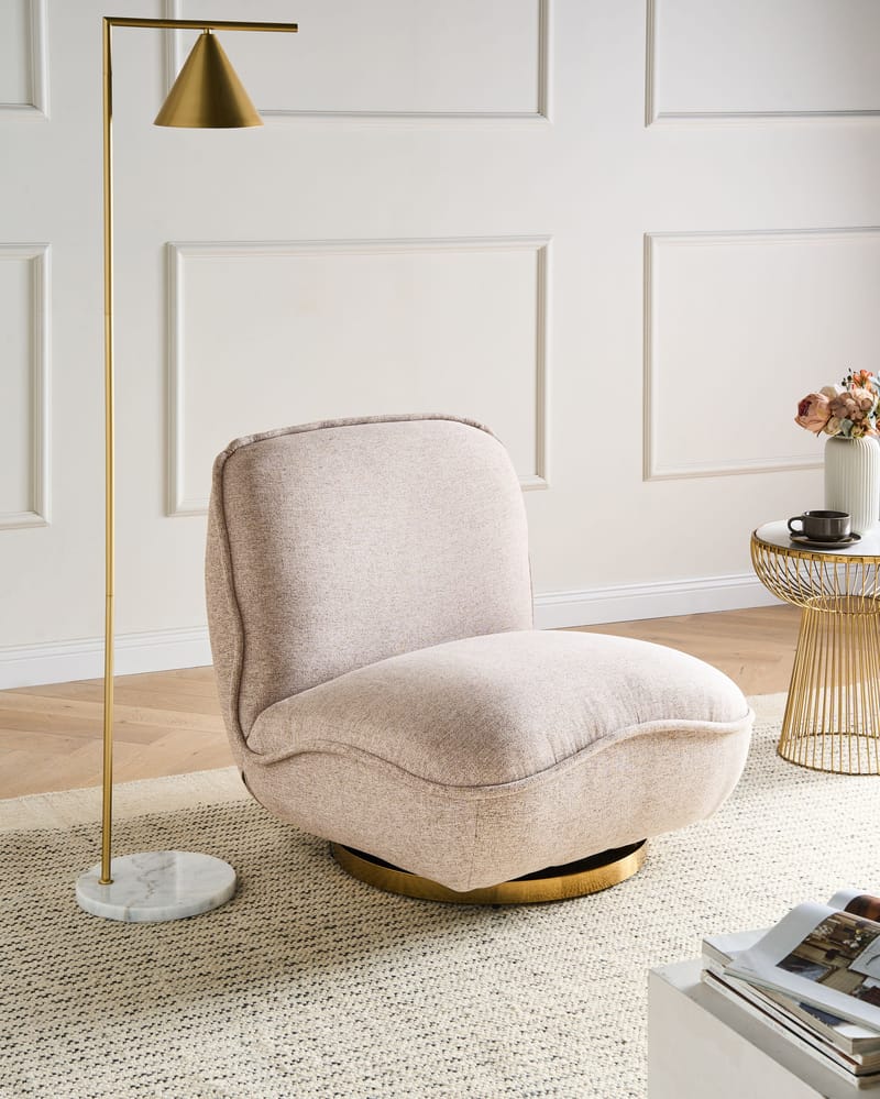 Fåtölj Muren - Beige - Möbler - Fåtölj & stolar - Fåtölj - Snurrfåtölj