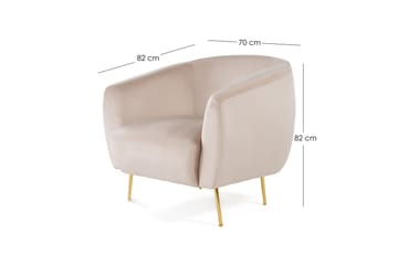 Fåtölj Narayn - Beige - Möbler - Fåtölj & stolar - Fåtölj